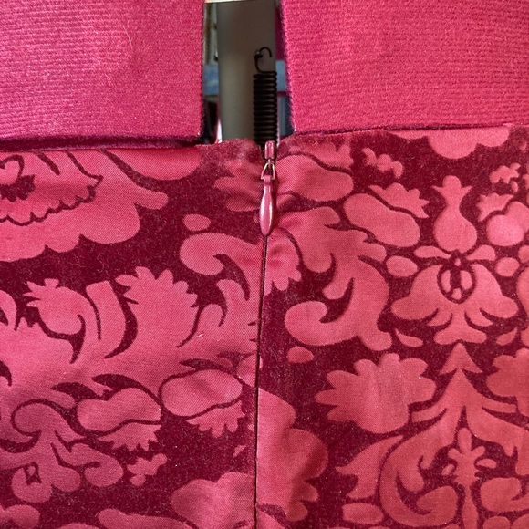 High waisted damask flaired skirt - Picture 4 of 5